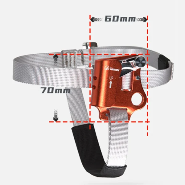 L / R Foot Ascender Riser Tree Rock Climbing Fall Protection Equipment Gear Climbing Ascender Rigging Caving Gear Equipment - Image 2