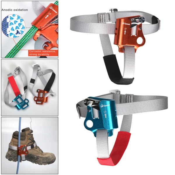 L / R Foot Ascender Riser Tree Rock Climbing Fall Protection Equipment Gear Climbing Ascender Rigging Caving Gear Equipment